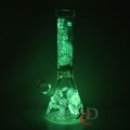 WATER PIPE GLOW IN DARK BEAKER WP25021 1CT